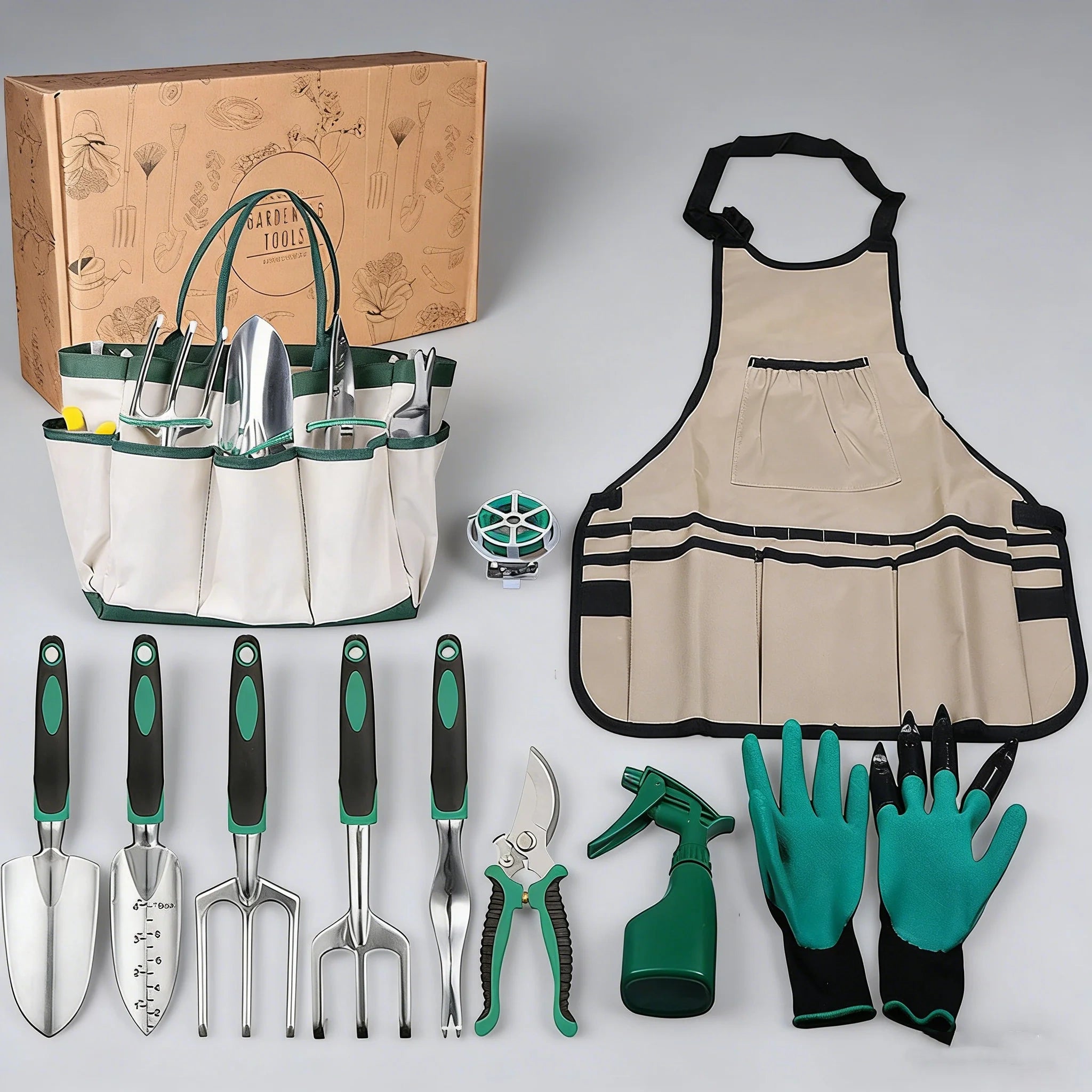 11-Piece Garden Tool Set – Heavy Duty Gardening Tools Kit for Home, Landscaping, Yard Work & Plant Care