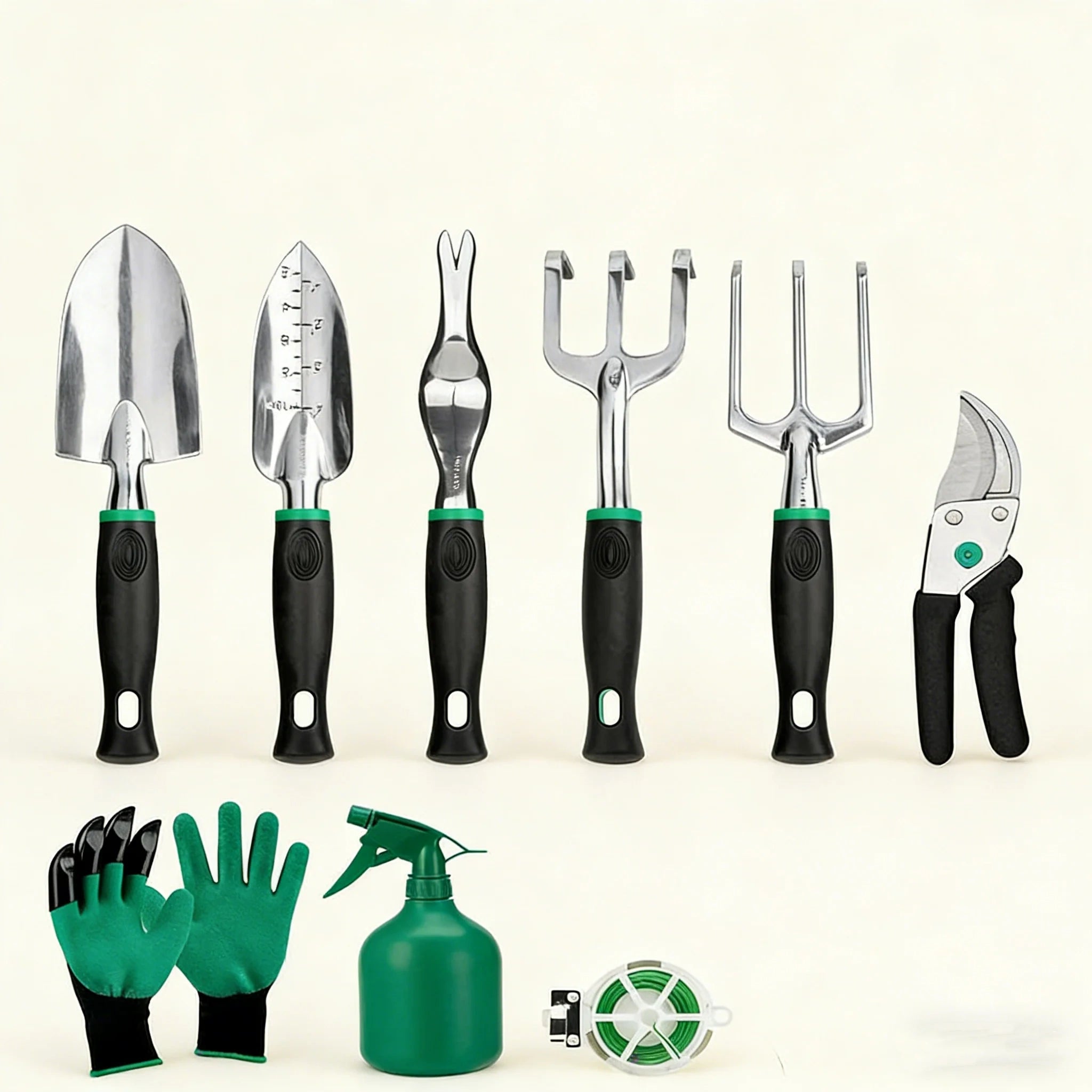 11-Piece Garden Tool Set – Heavy Duty Gardening Tools Kit for Home, Landscaping, Yard Work & Plant Care