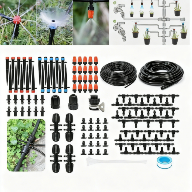 Drip Irrigation System with Copper Nozzles for garden