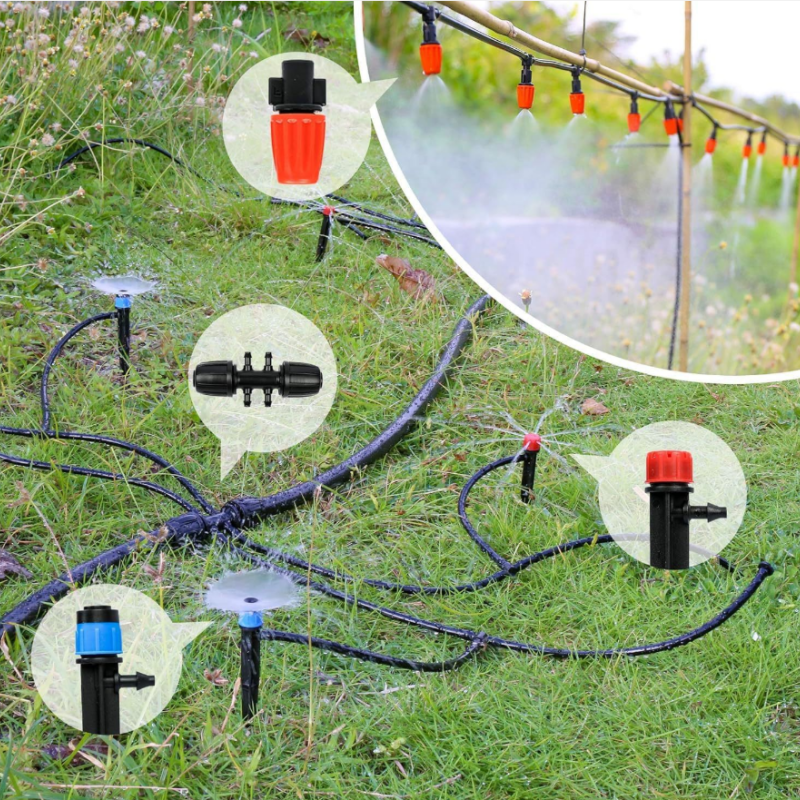 Drip Irrigation System with Copper Nozzles for garden