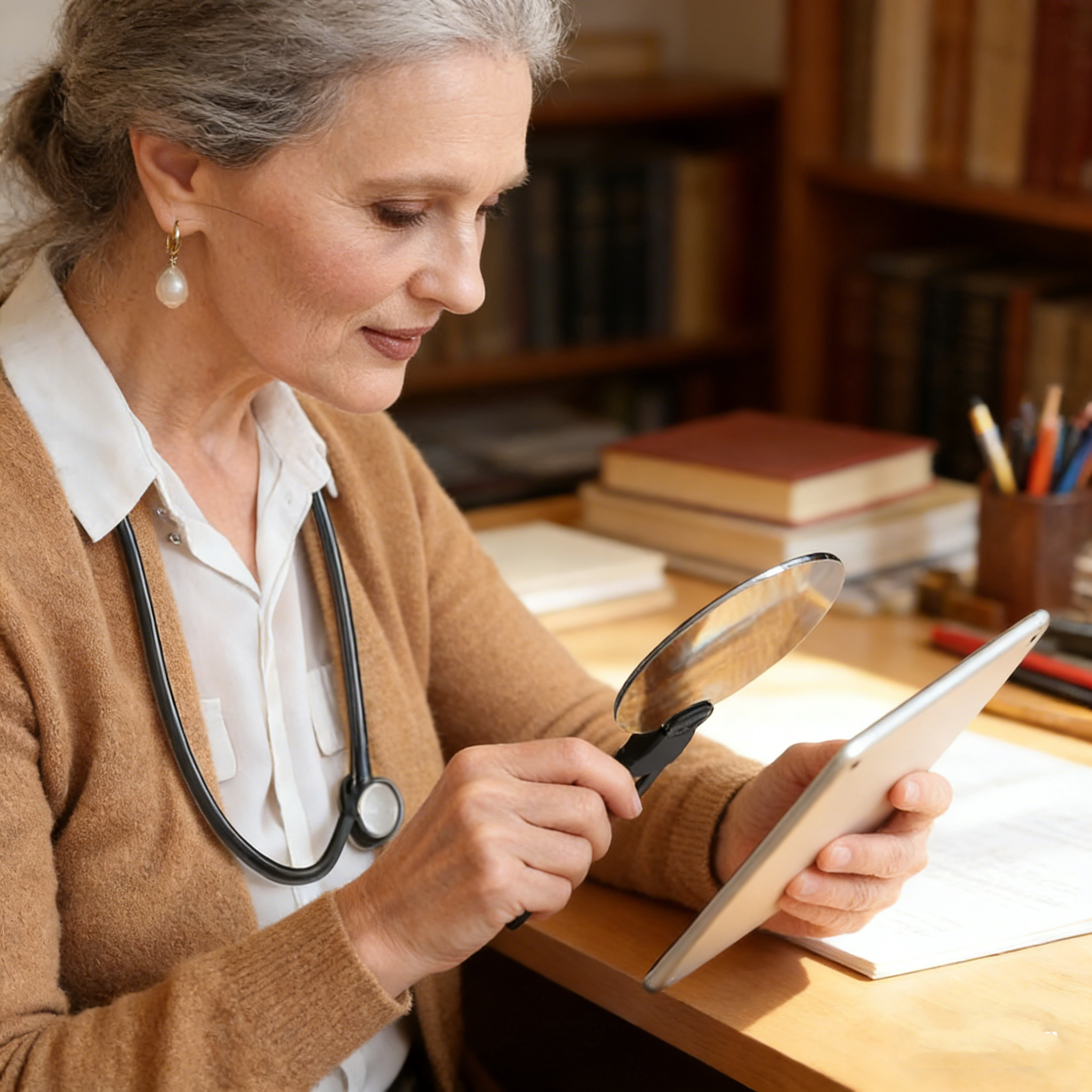 5X Magnifying Glass with Light – Hands Free Neck Magnifier for Seniors & Low Vision, Adjustable Reading Magnifier for Sewing, Crafting, Repair & Inspection